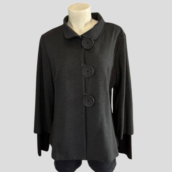 Joseph Ribkoff Dark Grey Jacket Style 183357 - Picture 2 of 15